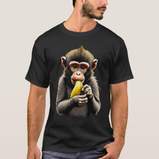 Affe isst Banane T-Shirt