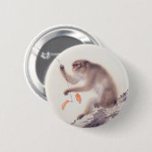Affe-japanische Malerei-chinesischer Button (Vorne & Hinten)