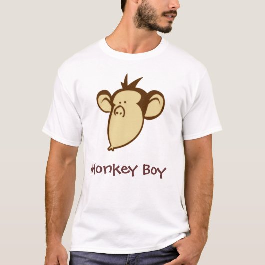 Affe-Jungen-T - Shirt (Vorderseite)