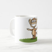 Affe-Kaffee Kaffeetasse (Vorderseite Links)