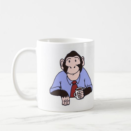 Affe-Kaffee-Tasse Kaffeetasse (Links)