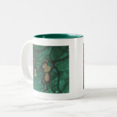 Affe-Kaffee-Tasse Zweifarbige Tasse (Vorderseite Links)