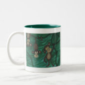 Affe-Kaffee-Tasse Zweifarbige Tasse (Links)