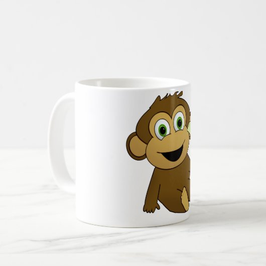 Affe Kaffeetasse (Vorderseite Links)