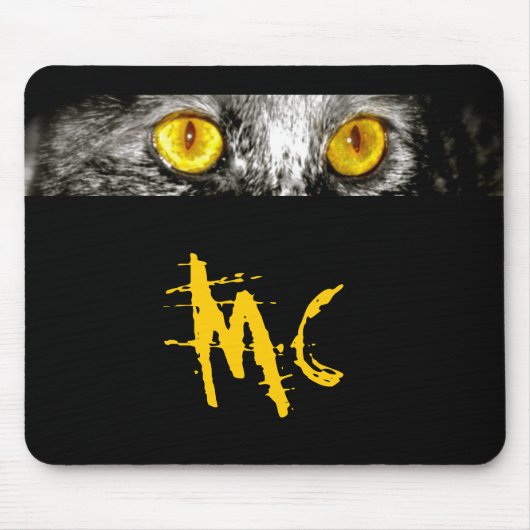 Affe-Katzenaugen-nur Mausunterlage Mousepad (Vorne)