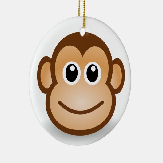 Affe Keramik Ornament (Rechts)