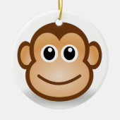 Affe Keramik Ornament (Vorne)