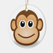 Affe Keramik Ornament (Links)