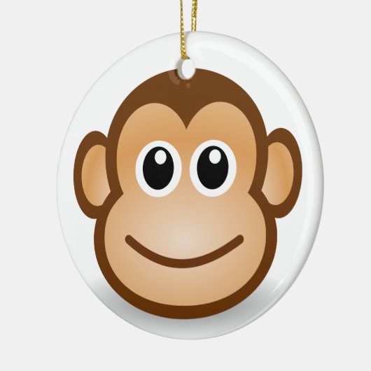 Affe Keramik Ornament (Links)