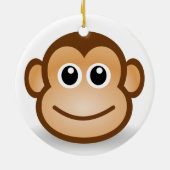 Affe Keramik Ornament (Hinten)