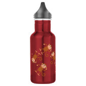 Affe Kid Wasser Flasche mit Name Edelstahlflasche (Links)