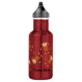 Affe Kid Wasser Flasche mit Name Edelstahlflasche (Rechts)