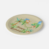 Affe-Kind Pappteller (Schrägansicht)