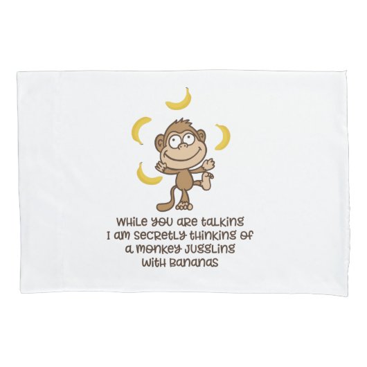 Affe Kissenbezug (Vorderseite)