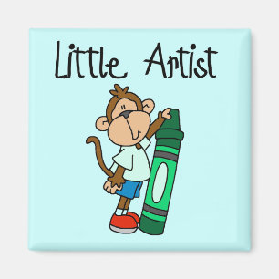 Affe-kleine Künstler-T-Shirts und Geschenke Magnet