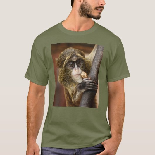Affe-kletterndes Baum-Foto T-Shirt (Vorderseite)