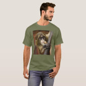 Affe-kletterndes Baum-Foto T-Shirt (Vorne ganz)