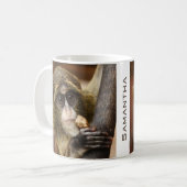 Affe Klettersteig Foto Personalisiert Kaffeetasse (Vorderseite Links)