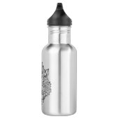 Affe-Kopf-Gekritzel Edelstahlflasche (Rechts)