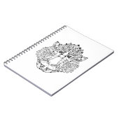 Affe-Kopf-Gekritzel Notizblock (Linke Seite)