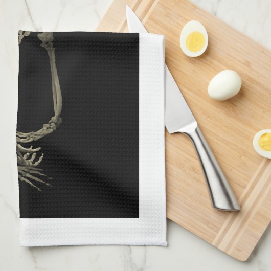 Affe-Körper-Knochen Geschirrtuch (Viertel Falte)