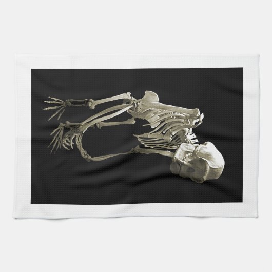Affe-Körper-Knochen Geschirrtuch (Horizontal)