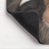 Affe kratzt sich am Kopf Mousepad (Ecke)