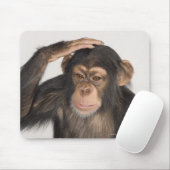 Affe kratzt sich am Kopf Mousepad (Mit Mouse)