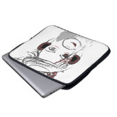 Affe. Laptopschutzhülle (Vorne Knopf)