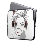 Affe. Laptopschutzhülle (Vorderseite Links)