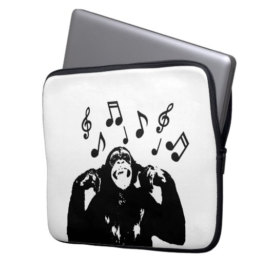 Affe Laptopschutzhülle (Vorderseite Links)