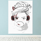 Affe. Leinwanddruck (Insitu (Holzboden))