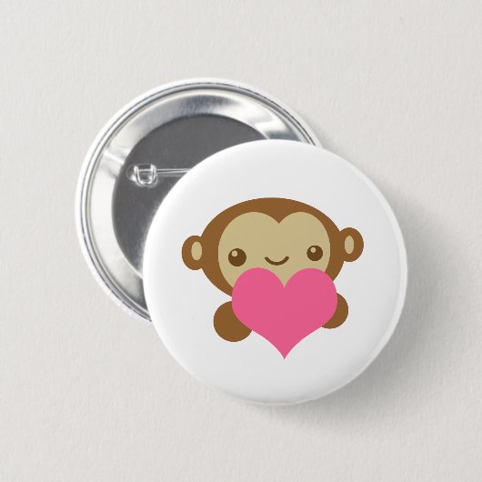 Affe-Liebe Button (Vorne & Hinten)