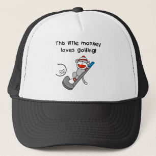 Affe-Liebe-Golf spielen Truckerkappe