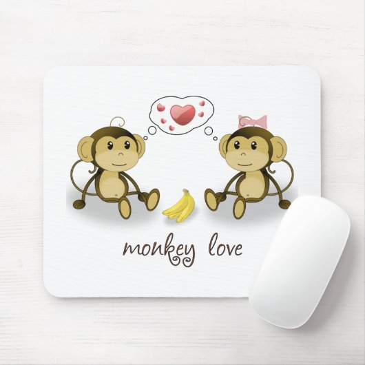 Affe-Liebe Mousepad (Mit Mouse)