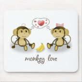 Affe-Liebe Mousepad (Vorne)