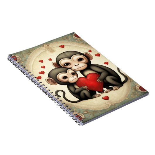 Affe Liebe Notizblock (Rechte Seite)