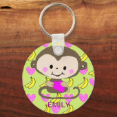 Affe Liebe - Personalisiert Schlüsselanhänger (Vorderseite)