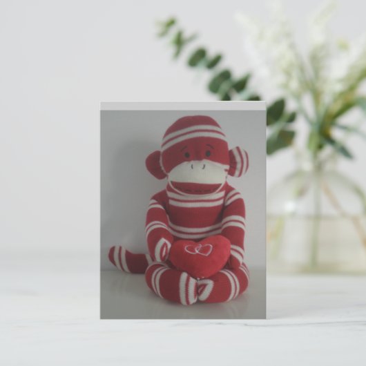Affe Liebe Postkarte (Stehend Vorderseite)