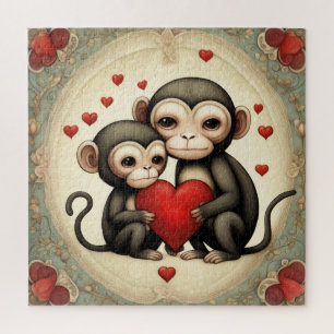 Affe Liebe Puzzle