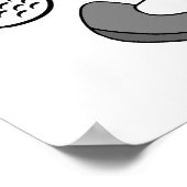 Affe Lieben Golfende T - Shirt und Geschenke Poster (Ecke)