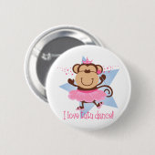 Affe-Liebetutu-Tanz Button (Vorne & Hinten)