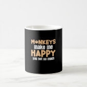 Affe macht mich glücklich kaffeetasse (Mittel)