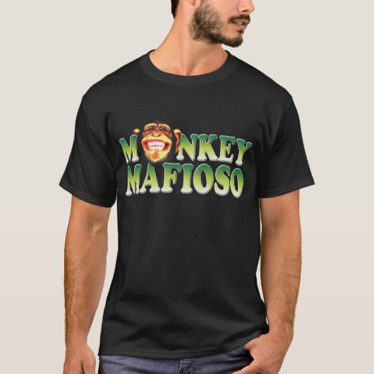 Affe-Mafioso W T-Shirt (Vorderseite)