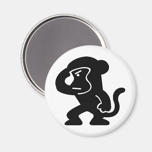 Affe Magnet (Vorderseite/Rückseite)