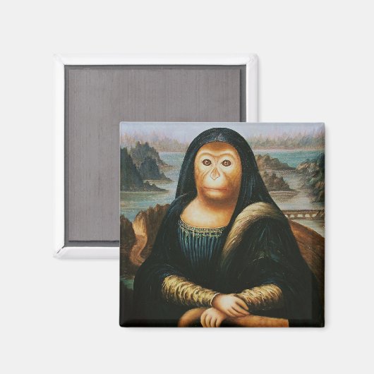 Affe Magnet (Vorderseite/Rückseite)