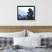 Affe Mama und Baby Leinwanddruck (Insitu (Schlafzimmer))