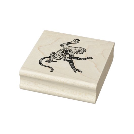 Affe, Mandala Monkey Art Wood Art Briefmarke Gummistempel (Stempel)