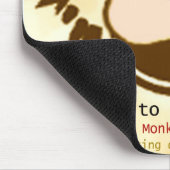 Affe-Mausunterlage Mousepad (Ecke)
