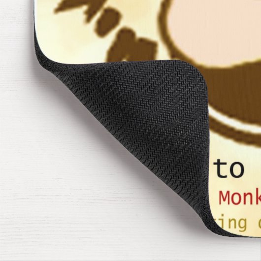 Affe-Mausunterlage Mousepad (Ecke)